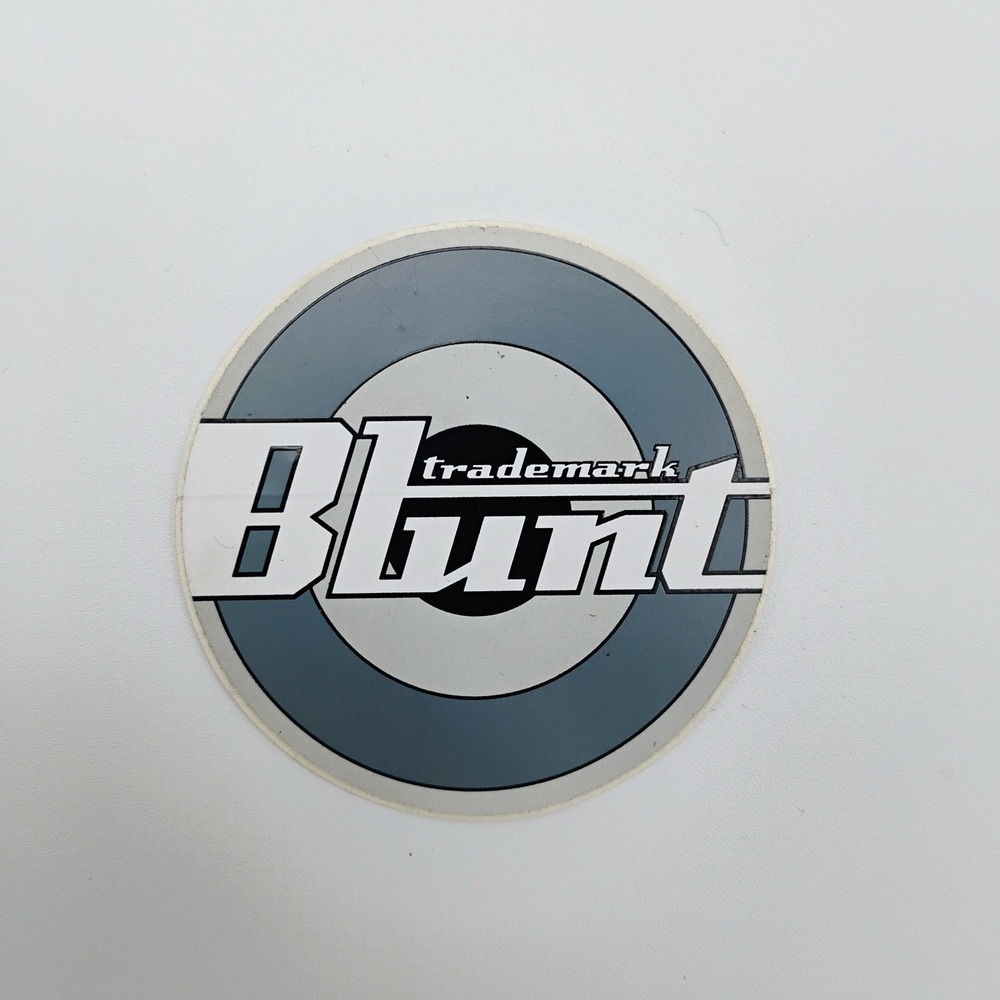 Blunt Skateboards Clothing Grey 1990's VTG MOD Skateboarding STICKER Streetwear